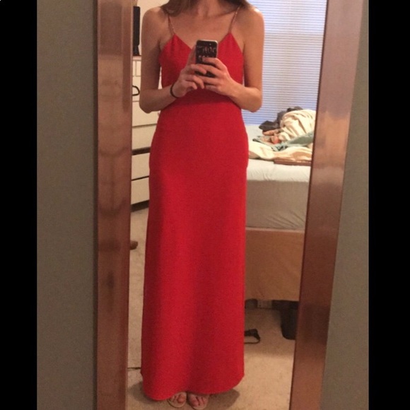 Formal dress w/ rhinestone straps. UK size 8, US 4 - Picture 6 of 6